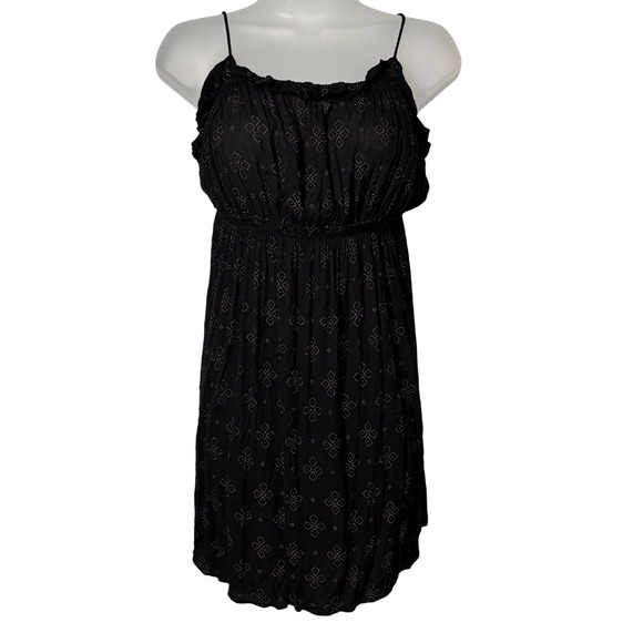 Intimately By Free People Dresses & Skirts - Free People‎ Intimately Jolene Mini Slip Dress Black Geometric Print Sz Large